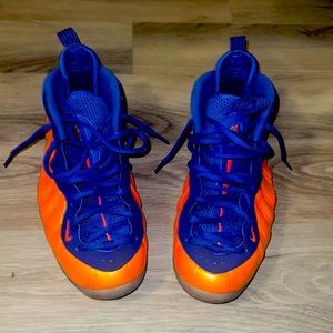 Nike Foamposites Orange and Blue